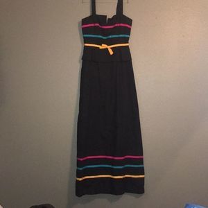 Hearsay Vintage Ladies Long black cotton dress